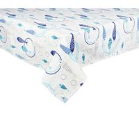 Excelsa North Sea Tovaglia Rettangolare, Cm. 140 x 240, 70% Cotone, 30% Poliestere, Lavabile in Lavatrice