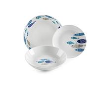 Excelsa Ocean North Sea Servizio Piatti da 18 Pezzi, Porcellana - NUOVO