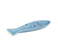 Excelsa Ocean Piatto Portata Pesciolino, Ceramica, Azzurro - NUOVO