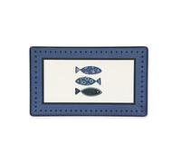 Excelsa Ocean Set 6 piatti in ceramica, 25x15cm, decorazione pesci