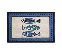 Excelsa Ocean Zerbino Ingresso, Fibra di Cocco, Blu, 40 x 60 cm