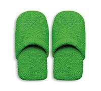 Excelsa Caldo Pantofole da Bagno Donna, Spugna, Verde, 27.5 x 11 x 3 cm