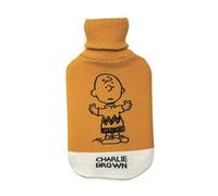 Excelsa Peanuts Borsa Acqua Calda Charlie Brown, Acrilico, Arancio, 35x19x3.5 cm