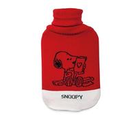 Excelsa Peanuts Borsa Acqua Calda, Decoro Snopy, Rosso, Capacità 2 Litri, Silicone