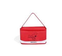 Excelsa Peanuts: Snoopy, 61622 Sacco per il pranzo, Poliestere, 7 litri, Rosso
