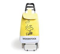 Excelsa Peanuts Woodstock Carrello Spesa, 38 lt, Poliestere, Giallo, 90x34x4 cm