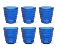 Excelsa Porto Cervo Set 6 Bicchieri Acqua, Blu, Vetro, Capacit 270 Ml. - NUOVO