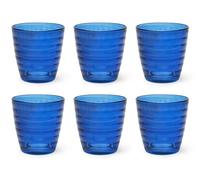 Excelsa Porto Cervo Set 6 Bicchieri Acqua, Blu, Vetro, Capacit 270 Ml. - NUOVO