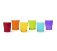 Excelsa Portofino Set 6 Bicchieri Acqua, Vetro, Multicolore