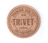 Excelsa Premium Quality Sottopentola, Sughero, Color Sughero, 20x20x1 cm