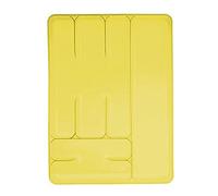 Excelsa Rainbow Portaposate 6 Scomparti, Polipropilene, Giallo, 33 x 25