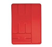Excelsa Rainbow Portaposate 6 Scomparti, Polipropilene, Rosso, 33 x 25