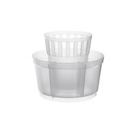 Excelsa Rainbow Scolaposate Tondo, 15 cm, Polipropilene, Bianco