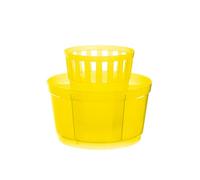 Excelsa Rainbow Scolaposate Tondo, 15 cm, Polipropilene, Giallo
