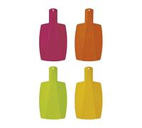 Excelsa Rainbow Tagliere Pieghievole, Rosa/Arancio/Giallo/Verde, 40x21.5x0.5 cm