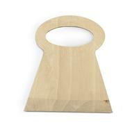 Excelsa Real Wood Raschietto, Legno, Naturale, 14 x 12 x 1 cm
