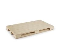 Excelsa Real Wood Vassoio Pallet in Legno, Faggio, 4 Dimensioni Disponibili, per Antipasti e Formaggi (Cm. 35 x 20)