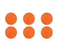 Excelsa Round Set 6 Tovagliette Rotonde, Plastica PP, Cm. 36 (Arancione)