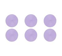 Excelsa Round Set 6 Tovagliette Rotonde, Plastica PP, Cm. 36 (Lilla)