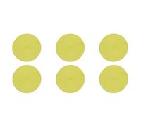 Excelsa Round Set 6 Tovagliette Rotonde, Plastica PP, Cm. 36 (Verde)