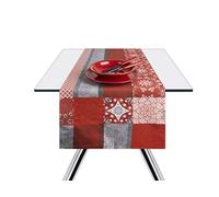 Excelsa Runner Mandala Red 100% Cotone