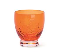 Excelsa Santa Cruz Bicchiere cl 30, Vetro, Arancio, 8.5x8.5x9.5 cm