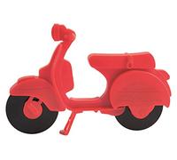 Excelsa Scooter Tagliapizza, Acciaio Inossidabile, Rosso, 17 x 2 x 12 cm
