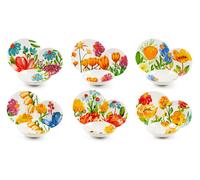 Excelsa Servizio Piatti 18 Pezzi Porcellana e ceramica Blooming 18 pz cod.67378