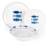 Excelsa Servizio Piatti tavola 18 Pezzi In Porcellana Ocean cod.50249