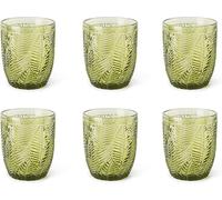 Excelsa Set 6 bicchieri vetro verde tavola cucina acqua e multiuso cod.64958