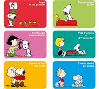 Excelsa set 6 tovagliette Peanuts multicolore assortite cod.42836