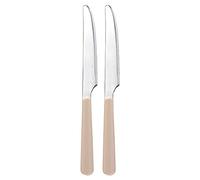 Excelsa Set Coltelli in Acciaio Inox, Crema, 2 Pezzi