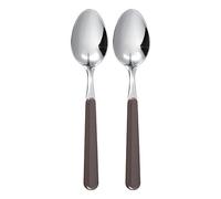 Excelsa Set Cucchiai in Acciaio Inox, Grigio, 2 Pezzi