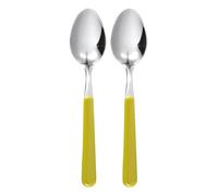 Excelsa Set Cucchiai in Acciaio Inox, Verde, 2 Pezzi