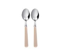 Excelsa Set Cucchiaini in Acciaio Inox, Crema, 2 Pezzi