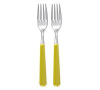 Excelsa Set Forchette in Acciaio Inox, Verde, 2 Pezzi