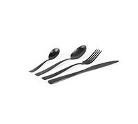 Excelsa Shadow Black Servizio Posate 16 Pezzi, Acciaio Inox 18/0