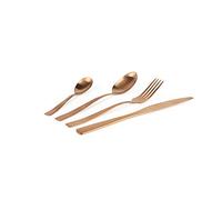 Excelsa Shadow Copper Servizio Posate 16 Pezzi, Acciaio Inox 18/0