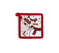 Excelsa Snowman Presina da Cucina, Cm. 20 x 20, Fodera 100% Cotone, Imbottitura in Poliestere