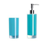 Excelsa SPA Portaspazzolino e Dosatore per sapone liquido, Azzurro