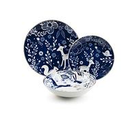 Excelsa Suomi Servizio Piatti 18 Pezzi, Porcellana, 6 Persone, Decoro Suomi