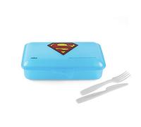Excelsa Supereroi Contenitore Portapranzo Lunchbox Superman, Polipropilene, Azzurro, Cm 22 x 13