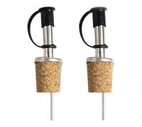 Excelsa Taglieri Confezione 2 Tappi Universali in Sughero per Olio, 2x2x9.5 cm, 2 unità