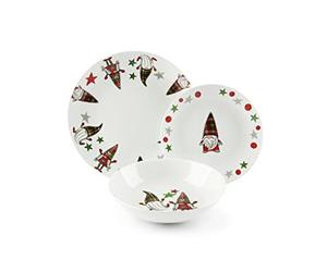 Excelsa Tartan Gnome Servizio Piatti 18 Pezzi 65504