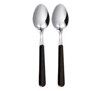 Excelsa Trendy Set 2 Cucchiai, Acciaio Inossidabile, Nero, 19x3.5x2.5 cm, 2 unità