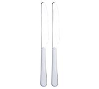 Excelsa Trendy Set Coltelli, Acciaio Inossidabile, Bianco, 2 Pezzi