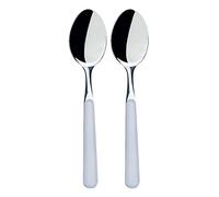 Excelsa Trendy Set Cucchiai, Acciaio Inossidabile, Bianco, 2 Pezzi