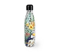 Excelsa Tropical Chic Bottiglia termica, stile estivo, 500 ml, Accaio inox