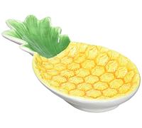 Excelsa Tropical Piatto/Posamestolo, Ceramica, Giallo, 27 x 12.5 x 3 cm