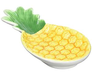 Excelsa Tropical Piatto/Posamestolo, Ceramica, Giallo, 27 x 12.5 x 3 cm